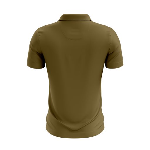 Olive Minimalist Polo – Subtle Green Accent - Image 2