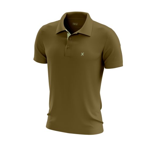 Olive Minimalist Polo – Subtle Green Accent
