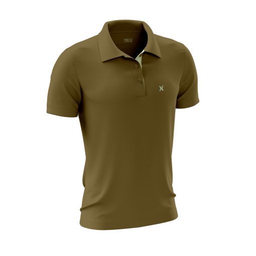 Olive Minimalist Polo – Subtle Green Accent - Image 6