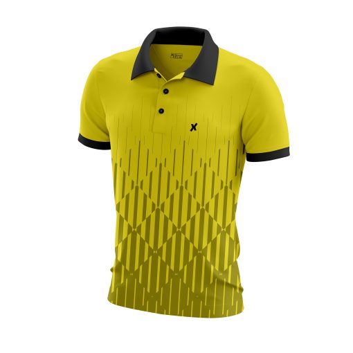 Neon Blitz Polo – Black Accents & Diamond Gradient