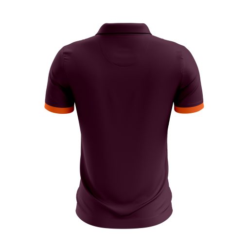 Gradient Dot Fade Polo Shirt with Retro No. 17 Print – Modern Athleisure in Black, Red & Cream - Image 7