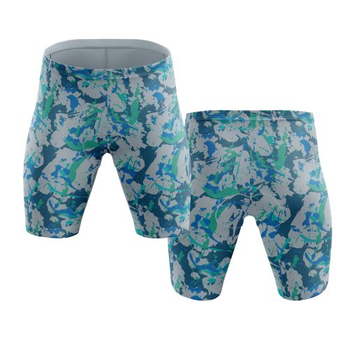 Aqua Camo Compression Shorts - Image 4