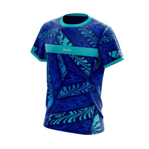 Prism Current – Deep Surge Edition | Bold Blue Athletic Shirt