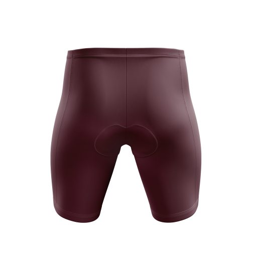 Solid Maroon Compression Shorts - Image 2