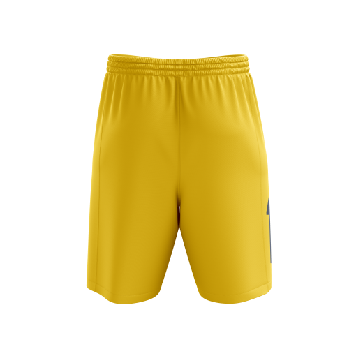 Bold Yellow Performance Soccer Shorts Featuring Large Black Number 10 Print– Lightweight, Breathable Design for Maximum Mobility and Athletic Style - Image 2