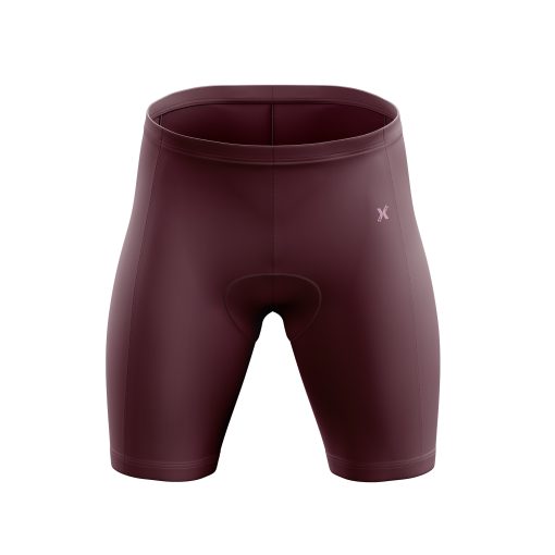 Solid Maroon Compression Shorts - Image 3
