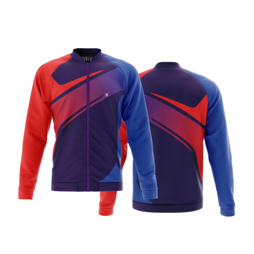 Custom Crimson Surge – Velocity-Tech Soccer Jacket - Image 4