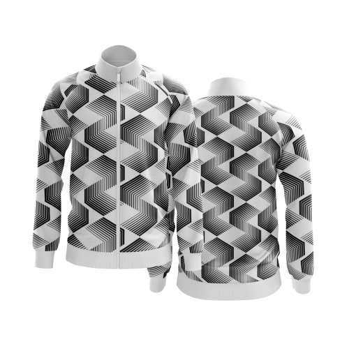 Monochrome Maze Jacket – Illusion Series - Image 5