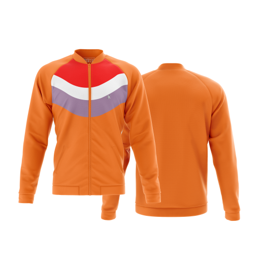 Sunset Wave Jacket – Bold Orange Edition - Image 4