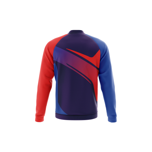 Custom Crimson Surge – Velocity-Tech Soccer Jacket - Image 2