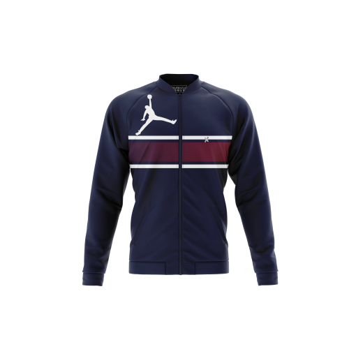 Custom Pro-Motion Soccer Jacket – Navy Maroon Stride